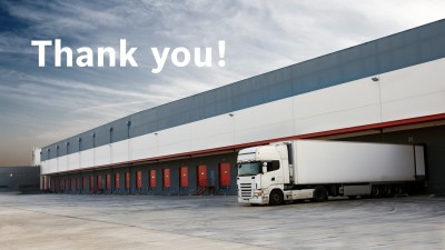 Camion stationné pendant l'épidémie de coronavirus